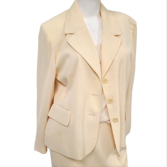 Vintage Nygard Collection Cream 3 Piece Suit size 8/10 - Picture 3 of 7